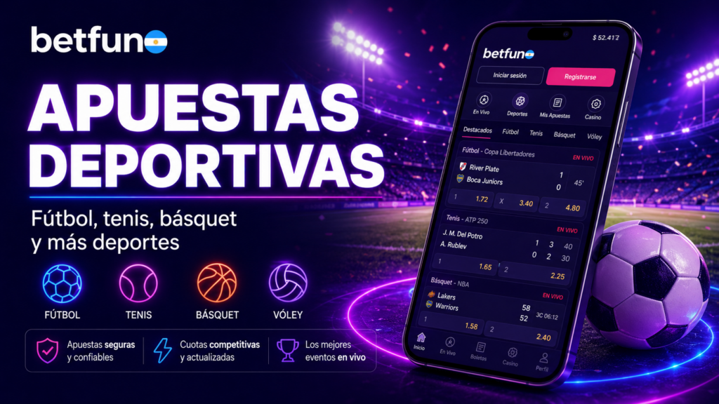 Casino online de Betfun con tragamonedas, juegos de mesa y casino en vivo desde una misma cuenta